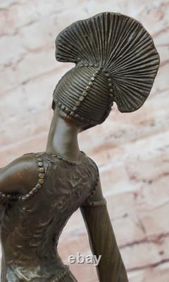 Egyptian Chiparus Dancer Bronze Statue Classic Art Deco Home Decor