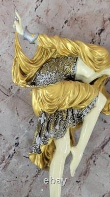 Elegant Bronze Art Deco Female Dancer Classical Home & Office Sculpture