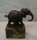 Elephant Animalier Style Statue Sculpture In Art Deco And Art Nouveau Bronze Mass