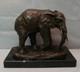 Elephant Statue Sculpture, Animalier Style, Art Deco, Art Nouveau, Bronze Mass