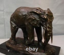 Elephant Statue Sculpture, Animalier Style, Art Deco, Art Nouveau, Bronze Mass