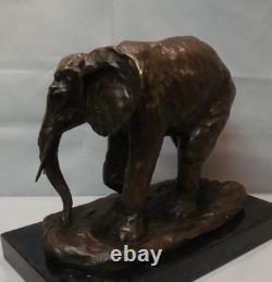 Elephant Statue Sculpture, Animalier Style, Art Deco, Art Nouveau, Bronze Mass