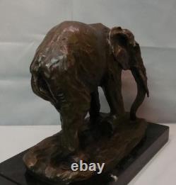 Elephant Statue Sculpture, Animalier Style, Art Deco, Art Nouveau, Bronze Mass