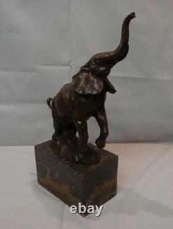 Elephant Statue Sculpture, Animalier Style, Art Deco Style, Art Nouveau Bronze Mass