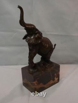 Elephant Statue Sculpture, Animalier Style, Art Deco Style, Art Nouveau Bronze Mass