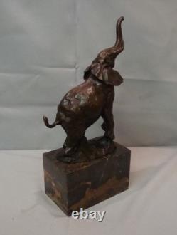 Elephant Statue Sculpture, Animalier Style, Art Deco Style, Art Nouveau Bronze Mass