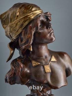 Emmanuel VILLANIS (1858-1914) SAIDA Bronze Art Nouveau / Art Deco