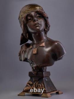 Emmanuel VILLANIS (1858-1914) SAIDA Bronze Art Nouveau / Art Deco