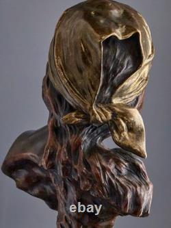 Emmanuel VILLANIS (1858-1914) SAIDA Bronze Art Nouveau / Art Deco