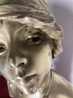 Emmanuel VILLANIS (1858-1914) SAIDA Bronze Art Nouveau / Art Deco