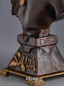 Emmanuel VILLANIS (1858-1914) SAIDA Bronze Art Nouveau / Art Deco