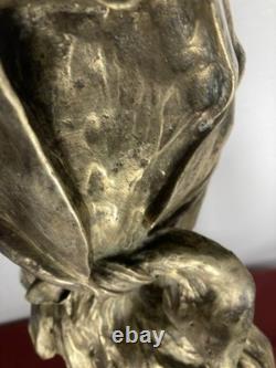 Emmanuel VILLANIS (1858-1914) SAIDA Bronze Art Nouveau / Art Deco