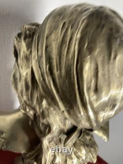 Emmanuel VILLANIS (1858-1914) SAIDA Bronze Art Nouveau / Art Deco