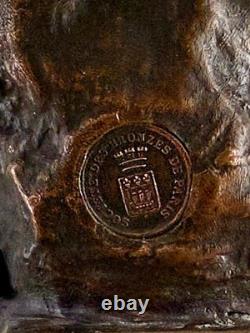 Emmanuel VILLANIS (1858-1914) VALKYRIE bronze Art Nouveau / Art Deco