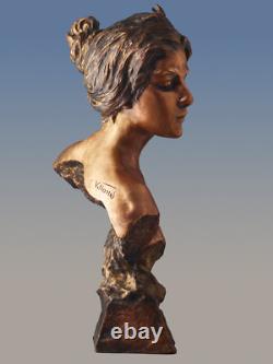 Emmanuel VILLANIS BRONZE Art Nouveau Art Deco 36 CM