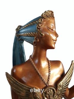 Erté Grand Bronze 50 Cms Art Deco Rare Artist Test