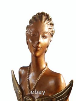 Erté Grand Bronze 50 Cms Art Deco Rare Artist Test