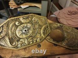 Exceptional Handles And Ornamental Plates Decorative Bronze Art Deco