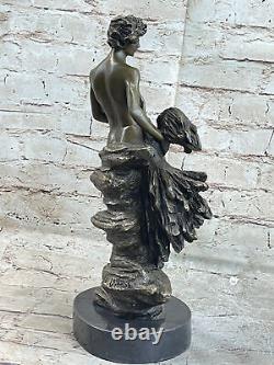 Expressive Art Deco Bronze Male Bust / Man Figurine Sculpture Statue Head