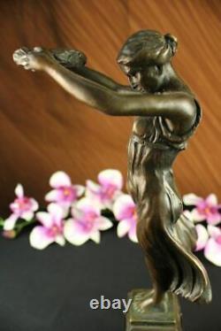 Feet Naked Woman Bronze Sculpture Art Deco New Font Figurine Home Gift