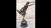 Female Figure In High Heels And Flowing Dress Art Deco Bronze Sculpture By Colinet Ep 211