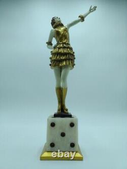 Fernand Paris Dancer At The Bronze Cabaret Of Art Deco Style Chiparus