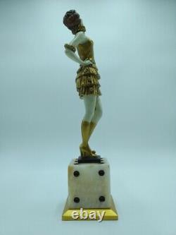 Fernand Paris Dancer At The Bronze Cabaret Of Art Deco Style Chiparus