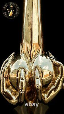 Fine Arts Wohnkultur Bronze Sculpture Figure Phallus In The Hand Of An Erotic