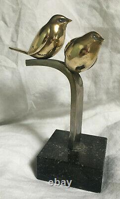 Fine Bronze Art Deco Birds On The Branch Circa 1930
