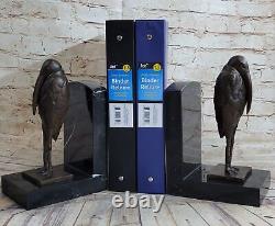 Fine Pair of Austrian Bronze Dali Bird Art Deco Sculpture for Sale