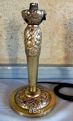 Foot Lamp Bronze Art Nouveau Art Deco Leleu