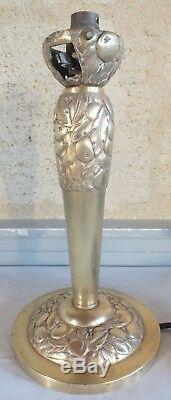 Foot Lamp Bronze Art Nouveau Art Deco Leleu
