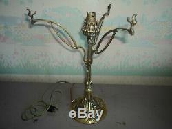 Foot Lamp Bronze Art Nouveau / Deco Galle Daum Muller Majorelle In 1900 Guimard