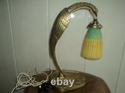 Foot Lamp Bronze Art Nouveau / Deco Galle Daum Muller Majorelle In 1900 Guimard