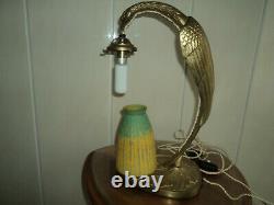 Foot Lamp Bronze Art Nouveau / Deco Galle Daum Muller Majorelle In 1900 Guimard