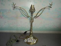 Foot Lamp Bronze Art Nouveau / Deco Galle Daum Muller Majorelle In 1900 Guimard