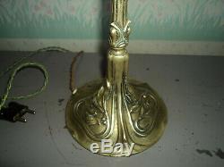Foot Lamp Bronze Art Nouveau / Deco Galle Daum Muller Majorelle In 1900 Guimard