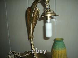 Foot Lamp Bronze Art Nouveau / Deco Galle Daum Muller Majorelle In 1900 Guimard