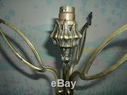 Foot Lamp Bronze Art Nouveau / Deco Galle Daum Muller Majorelle In 1900 Guimard