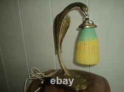 Foot Lamp Bronze Art Nouveau / Deco Galle Daum Muller Majorelle In 1900 Guimard