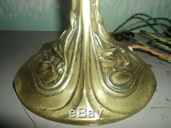 Foot Lamp Bronze Art Nouveau / Deco Galle Daum Muller Majorelle In 1900 Guimard