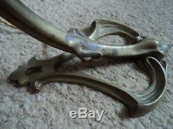 Foot Lamp Bronze Art Nouveau / Deco Galle Daum Muller Majorelle In 1900 Guimard