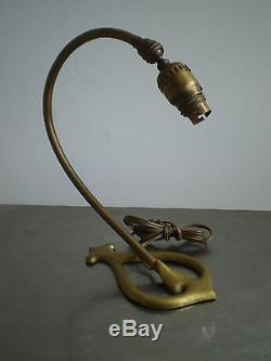 Foot Lamp Bryant USA 1907 Art Nouveau Bronze Dore Liberty Jugenstil Deco 1900