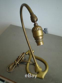 Foot Lamp Bryant USA 1907 Art Nouveau Bronze Dore Liberty Jugenstil Deco 1900