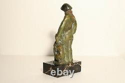 Former Bronze Signed Alfred Jorel Art Deco Chryselephantine