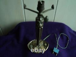 Former Foot Lamp Art Deco Bronze Muller Degue Tulipe Obus Hettier Vincent