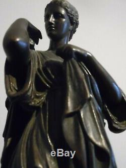 Former Great Sculpture Regulates Patina Bronze Signed E. Dubois Statue Art Deco