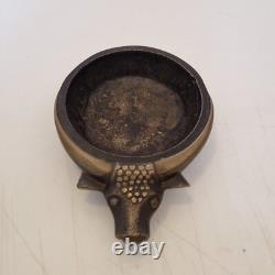 France, Austria. Art Deco Heavy Bronze Ashtray with Buffalo Decoration Excellent Condition