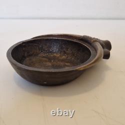 France, Austria. Art Deco Heavy Bronze Ashtray with Buffalo Decoration Excellent Condition