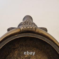 France, Austria. Art Deco Heavy Bronze Ashtray with Buffalo Decoration Excellent Condition